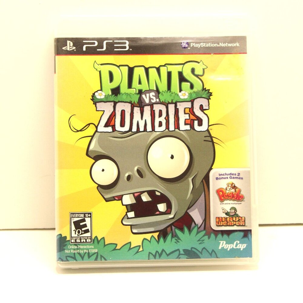 Plants vs. Zombies (Sony PlayStation 3, 2011) PS3 CIB Complete w/Manual Tested